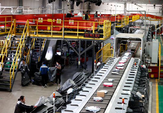 顺丰速运石家庄藁城中转场。李树玲供图